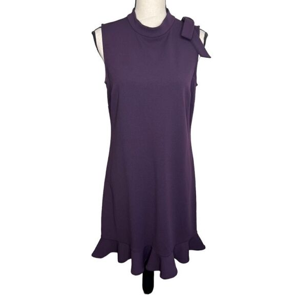 MARC NEW YORK Purple Sleeveless Mock Neck dress. Size 10 - Picture 1 of 7